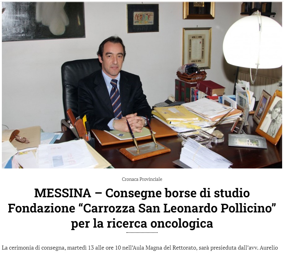 Borse di Studio, Fondazione Carrozza-Pollicino per l’ oncologia